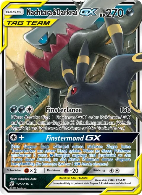 Umbreon & Darkrai GX [Black Lance | Dark Moon GX]
