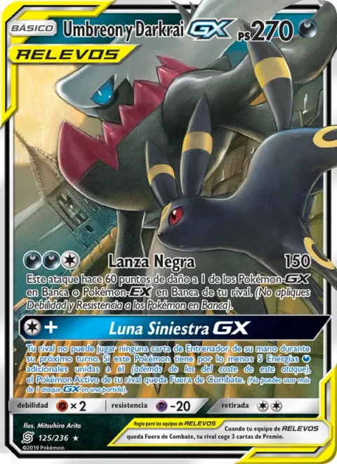 Umbreon & Darkrai GX [Black Lance | Dark Moon GX]