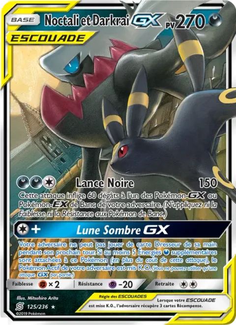 Umbreon & Darkrai GX [Black Lance | Dark Moon GX]