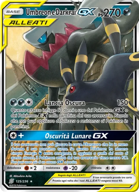 Umbreon & Darkrai GX [Black Lance | Dark Moon GX]