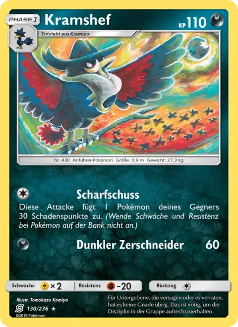 Honchkrow [Sharpshooting | Dark Cutter]