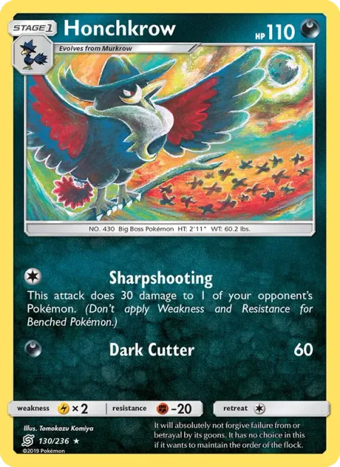Honchkrow [Sharpshooting | Dark Cutter]