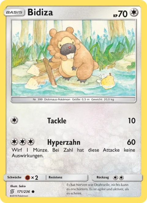 Bidoof [Tackle | Hyper Fang]