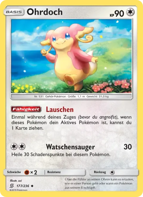 Audino [Hearing | Drain Slap]
