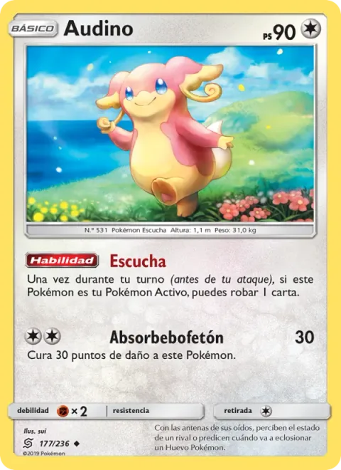Audino [Hearing | Drain Slap]