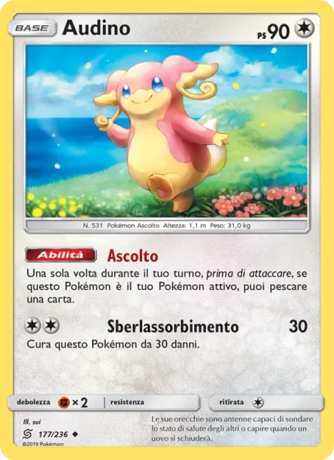 Audino [Hearing | Drain Slap]