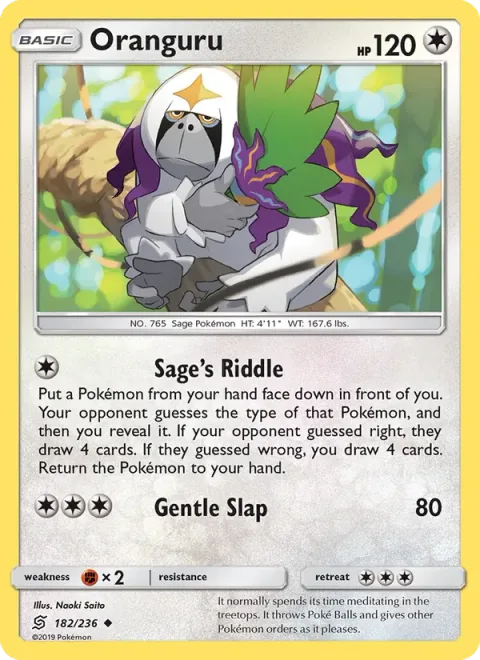 Oranguru [Sage's Riddle | Gentle Slap]