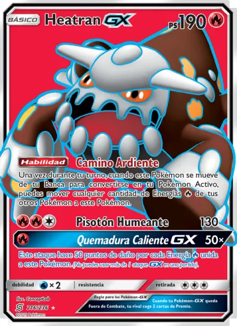 Heatran GX [Burning Road | Steaming Stomp | Hot Burn GX]