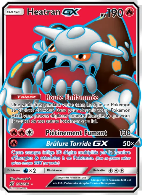 Heatran GX [Burning Road | Steaming Stomp | Hot Burn GX]
