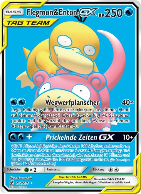 Slowpoke & Psyduck GX [Ditch and Splash | Thrilling Times GX]