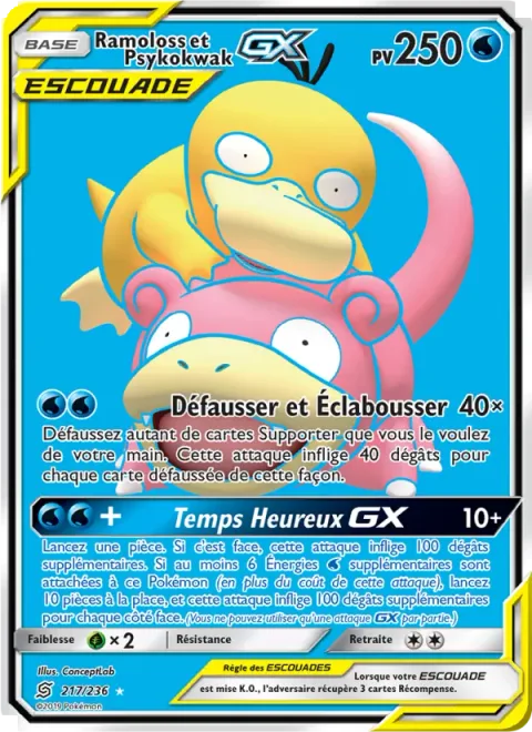Slowpoke & Psyduck GX [Ditch and Splash | Thrilling Times GX]