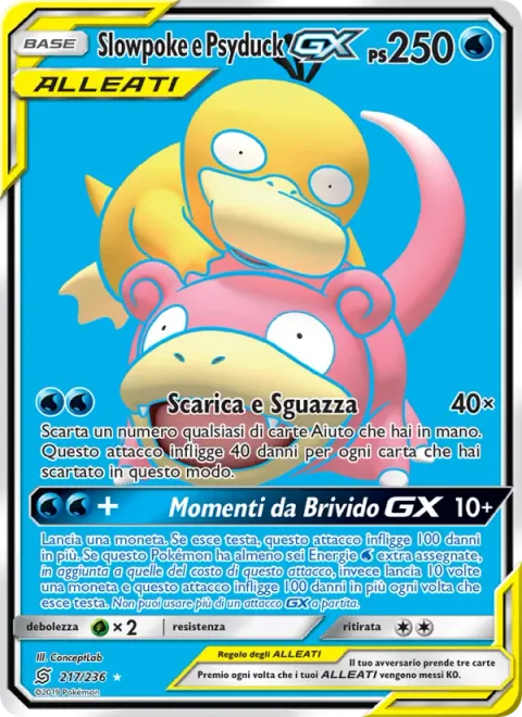 Slowpoke & Psyduck GX [Ditch and Splash | Thrilling Times GX]