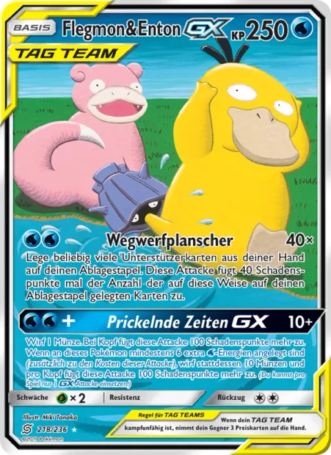 Slowpoke & Psyduck GX [Ditch and Splash | Thrilling Times GX]