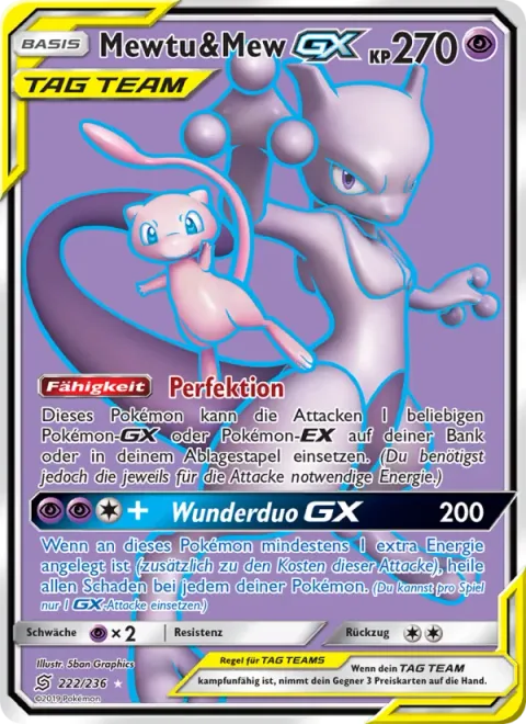 Mewtwo & Mew GX [Perfection | Miraculous Duo GX]