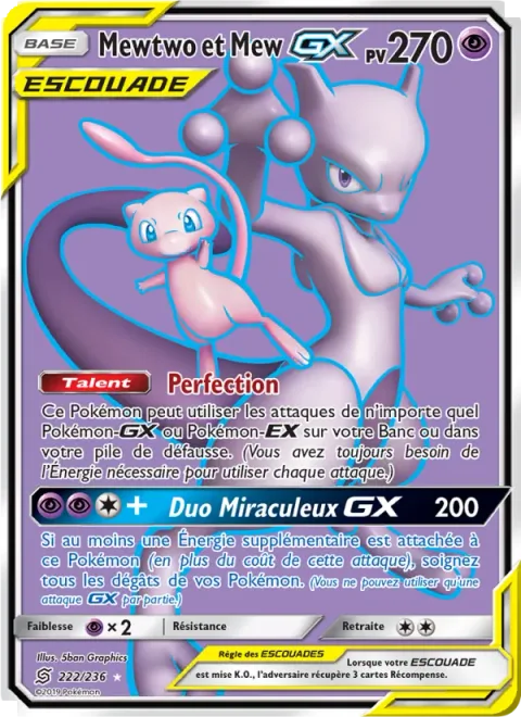 Mewtwo & Mew GX [Perfection | Miraculous Duo GX]
