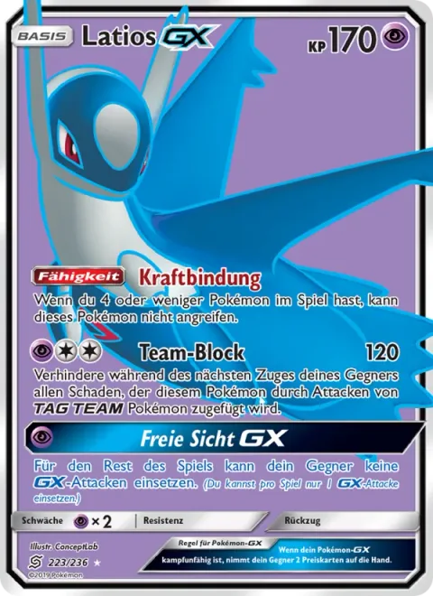 Latios GX [Power Bind | Tag Purge | Clear Vision GX]