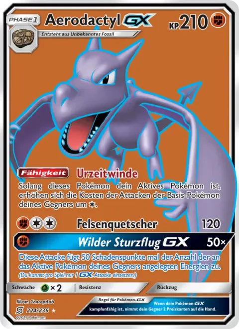 Aerodactyl GX [Primal Winds | Boulder Crush | Wild Dive GX]