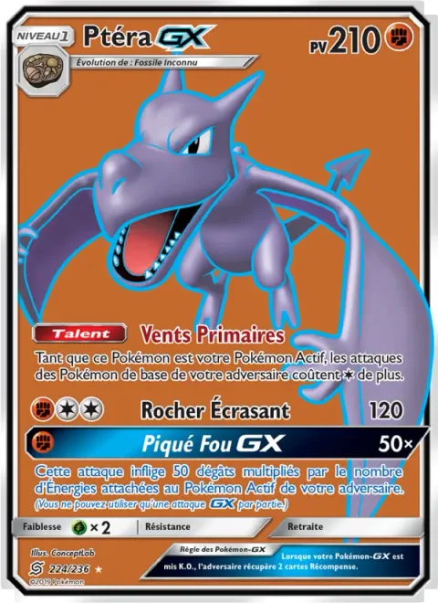 Aerodactyl GX [Primal Winds | Boulder Crush | Wild Dive GX]