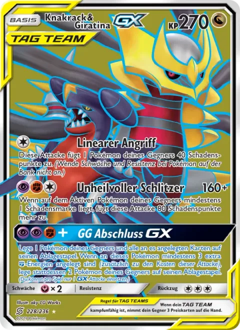 Garchomp & Giratina GX [Linear Attack | Calamitous Slash | GG End GX]