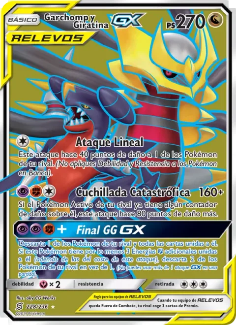 Garchomp & Giratina GX [Linear Attack | Calamitous Slash | GG End GX]