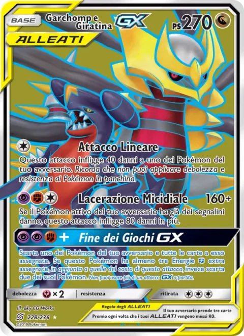Garchomp & Giratina GX [Linear Attack | Calamitous Slash | GG End GX]
