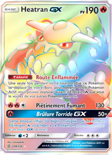 Heatran GX [Burning Road | Steaming Stomp | Hot Burn GX]