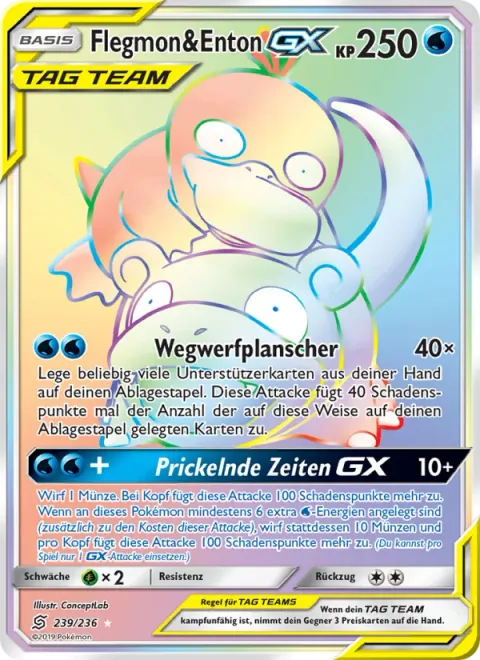 Slowpoke & Psyduck GX [Ditch and Splash | Thrilling Times GX]
