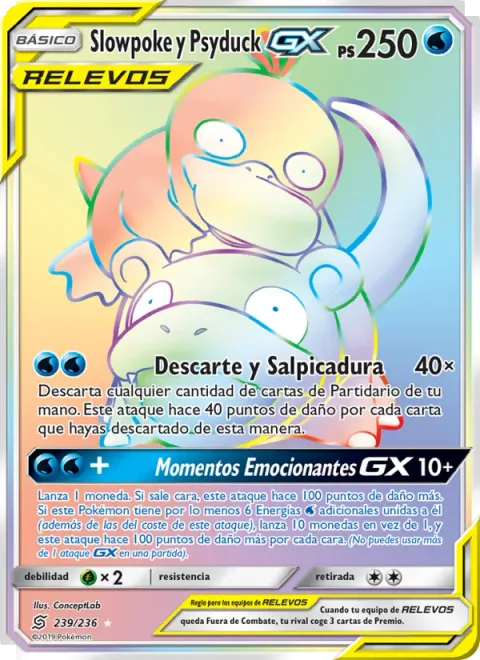 Slowpoke & Psyduck GX [Ditch and Splash | Thrilling Times GX]