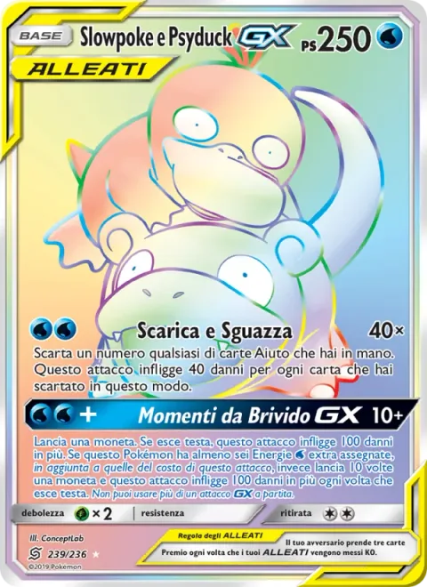 Slowpoke & Psyduck GX [Ditch and Splash | Thrilling Times GX]