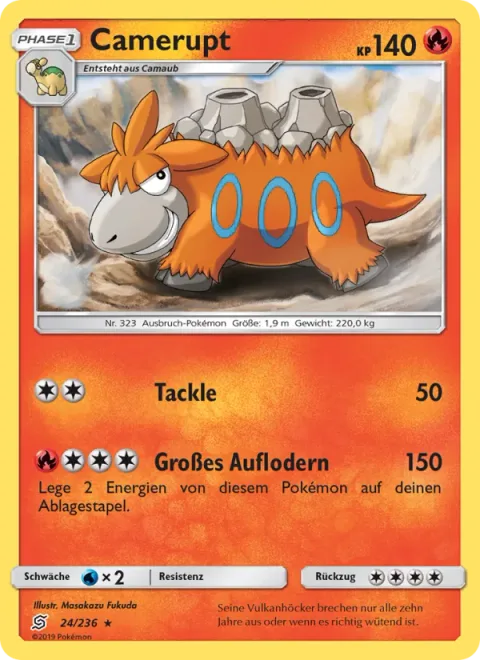 Camerupt [Tackle | Strong Flare]
