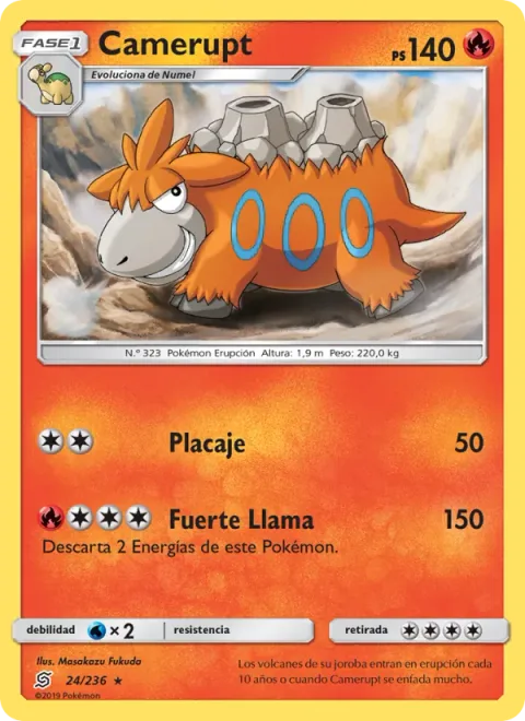 Camerupt [Tackle | Strong Flare]