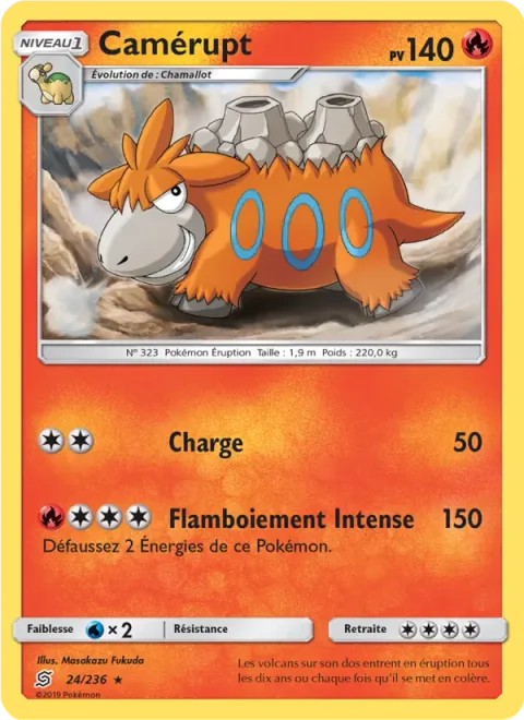 Camerupt [Tackle | Strong Flare]