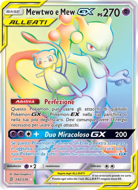 Mewtwo & Mew GX [Perfection | Miraculous Duo GX]