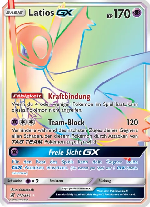 Latios GX [Power Bind | Tag Purge | Clear Vision GX]