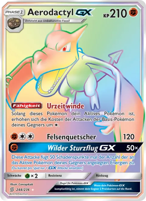 Aerodactyl GX [Primal Winds | Boulder Crush | Wild Dive GX]