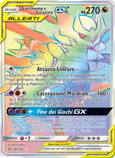 Garchomp & Giratina GX [Linear Attack | Calamitous Slash | GG End GX]