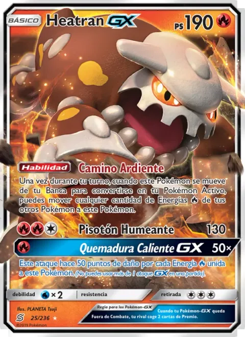 Heatran GX [Burning Road | Steaming Stomp | Hot Burn GX]