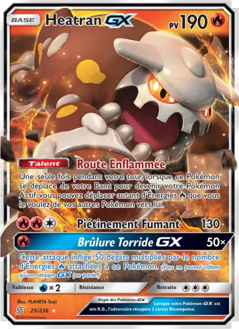 Heatran GX [Burning Road | Steaming Stomp | Hot Burn GX]
