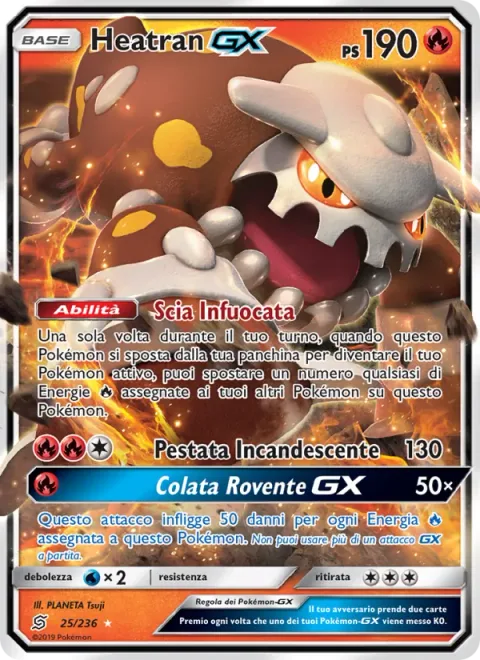 Heatran GX [Burning Road | Steaming Stomp | Hot Burn GX]