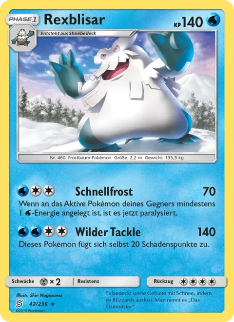 Abomasnow [Quick Freeze | Wild Tackle]