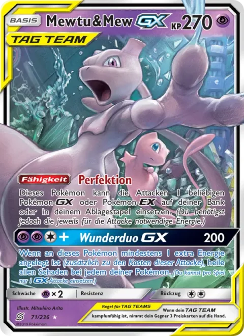 Mewtwo & Mew GX [Perfection | Miraculous Duo GX]