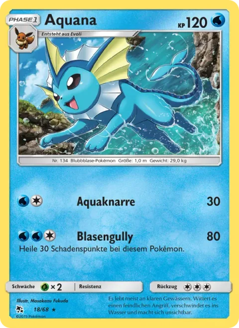 Vaporeon [Water Gun | Bubble Drain]