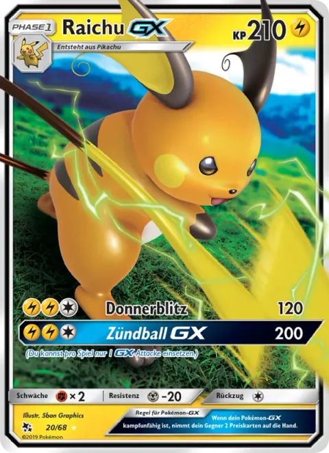 Raichu GX [Thunderbolt | Spark Ball GX]