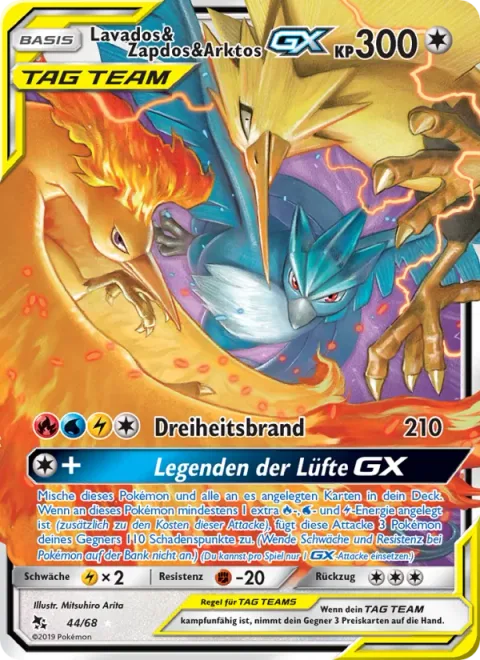 Moltres & Zapdos & Articuno GX [Trinity Burn | Sky Legends GX]