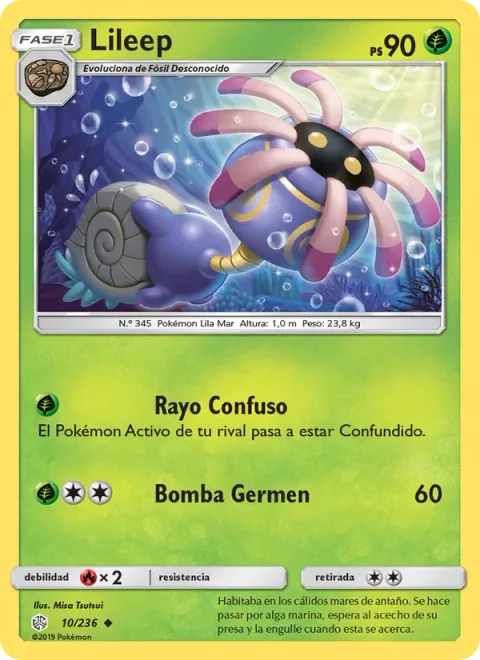Lileep [Confuse Ray | Seed Bomb]