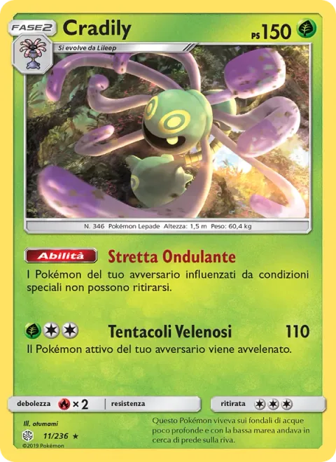 Cradily [Swaying Strangle | Poison Tentacles]