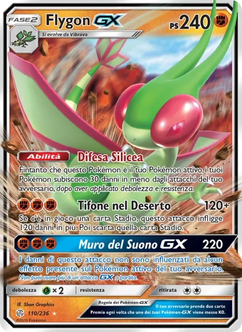 Flygon GX [Dusty Defense | Desert Hurricane | Sonic Edge GX]