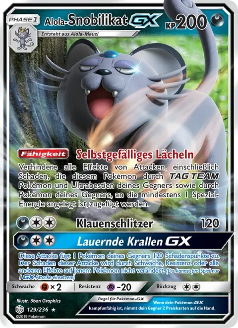Alolan Persian GX [Smug Face | Claw Slash | Stalking Claws GX]
