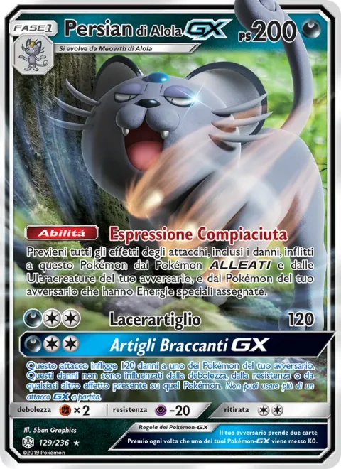 Alolan Persian GX [Smug Face | Claw Slash | Stalking Claws GX]