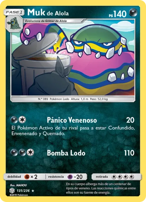 Alolan Muk [Panic Poison | Sludge Bomb]